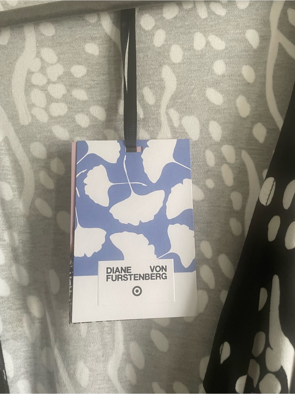 Diane Von Furstenberg X Target Black & White Printed Long Sleeve Wrap Dress.NWT - Picture 12 of 12